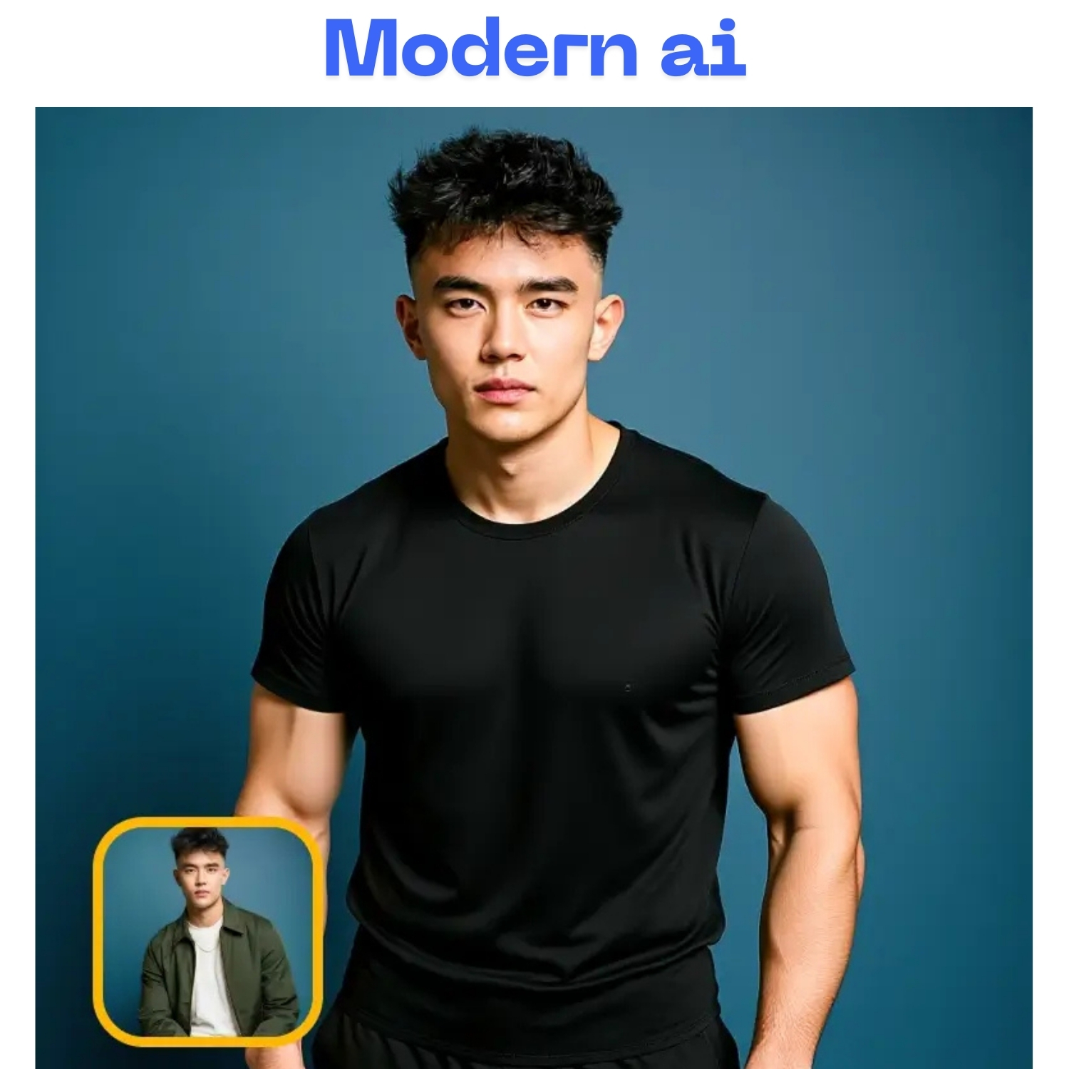 AI outfit preset applied to a portrait
